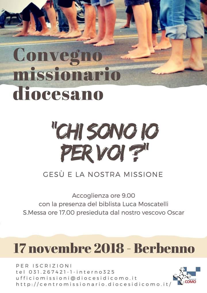17/11 a Berbenno Convegno Missionario Diocesano 2018